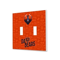 Chicago Bears 2024 Illustrated Limited Edition Double Toggle Light Switch Plate