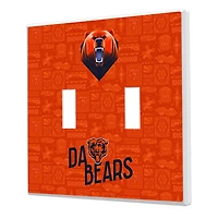 Chicago Bears 2024 Illustrated Limited Edition Double Toggle Light Switch Plate