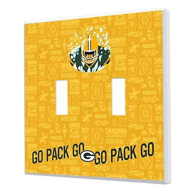 Green Bay Packers 2024 Illustrated Limited Edition Double Toggle Light Switch Plate