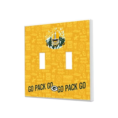 Green Bay Packers 2024 Illustrated Limited Edition Double Toggle Light Switch Plate
