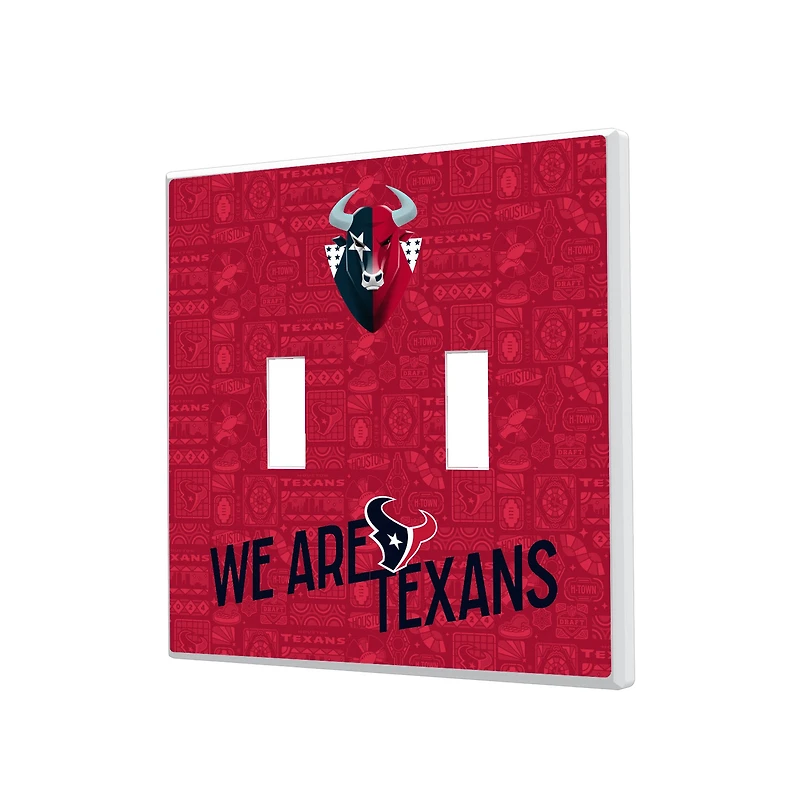 Houston Texans 2024 Illustrated Limited Edition Double Toggle Light Switch Plate