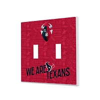 Houston Texans 2024 Illustrated Limited Edition Double Toggle Light Switch Plate