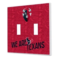 Houston Texans 2024 Illustrated Limited Edition Double Toggle Light Switch Plate