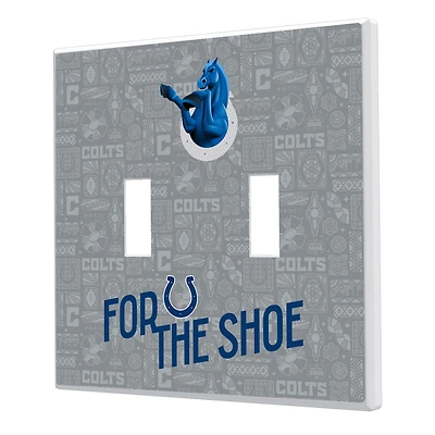 Indianapolis Colts 2024 Illustrated Limited Edition Double Toggle Light Switch Plate