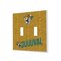 Jacksonville Jaguars 2024 Illustrated Limited Edition Double Toggle Light Switch Plate