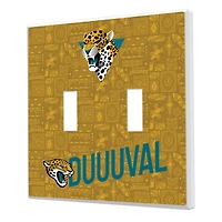 Jacksonville Jaguars 2024 Illustrated Limited Edition Double Toggle Light Switch Plate
