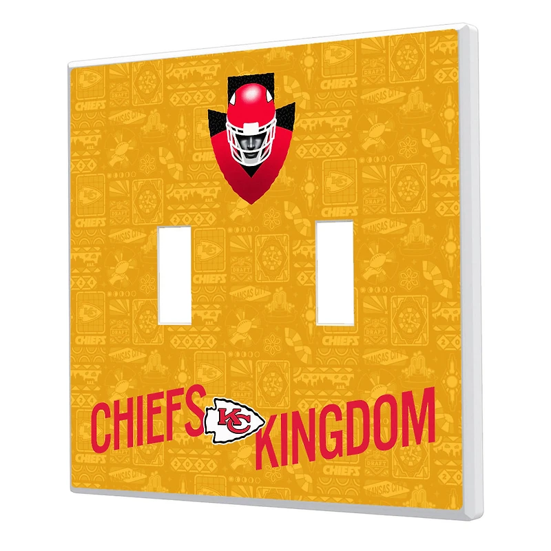 Kansas City Chiefs 2024 Illustrated Limited Edition Double Toggle Light Switch Plate