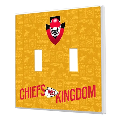 Kansas City Chiefs 2024 Illustrated Limited Edition Double Toggle Light Switch Plate