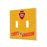 Kansas City Chiefs 2024 Illustrated Limited Edition Double Toggle Light Switch Plate