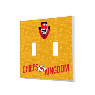 Kansas City Chiefs 2024 Illustrated Limited Edition Double Toggle Light Switch Plate