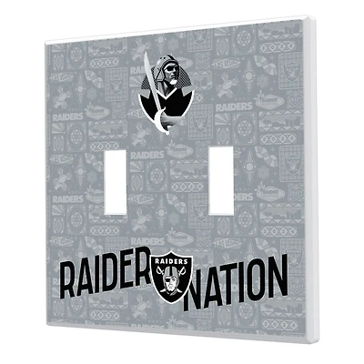 Las Vegas Raiders 2024 Illustrated Limited Edition Double Toggle Light Switch Plate