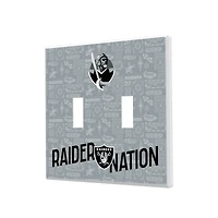 Las Vegas Raiders 2024 Illustrated Limited Edition Double Toggle Light Switch Plate