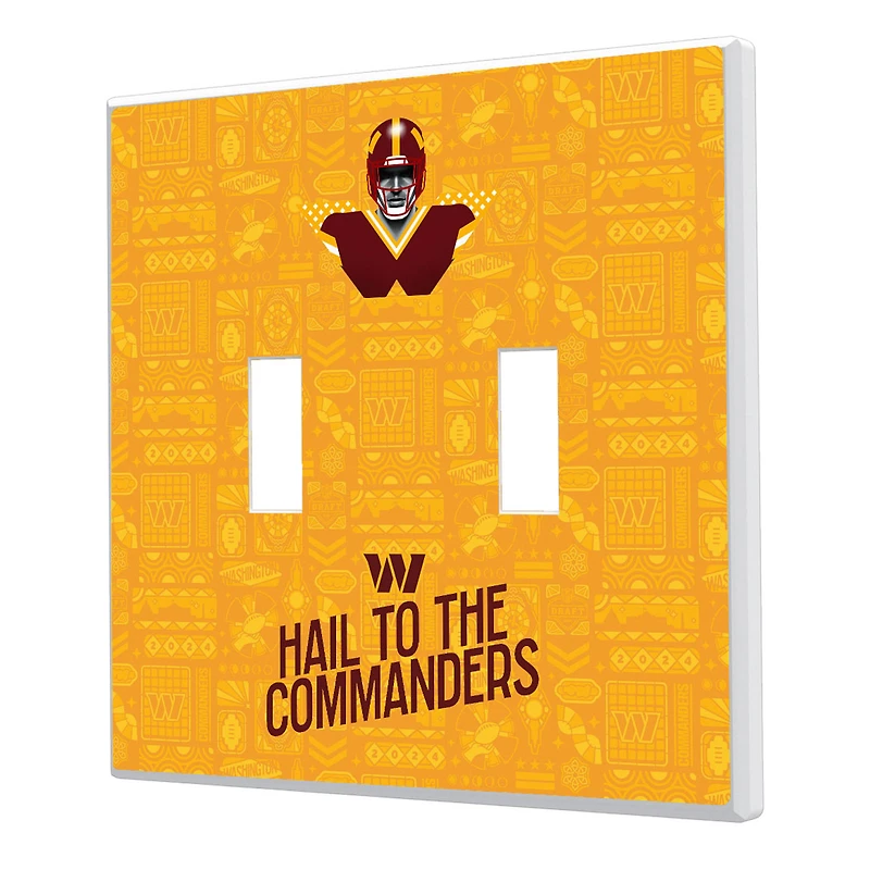 Washington Commanders 2024 Illustrated Limited Edition Double Toggle Light Switch Plate