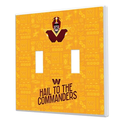 Washington Commanders 2024 Illustrated Limited Edition Double Toggle Light Switch Plate