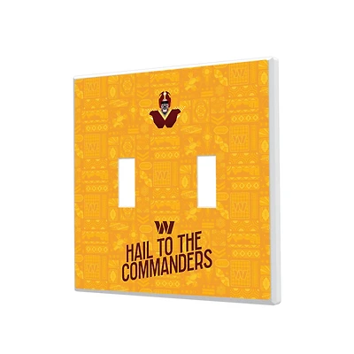 Washington Commanders 2024 Illustrated Limited Edition Double Toggle Light Switch Plate