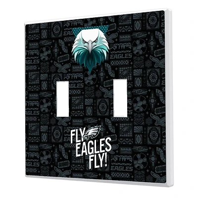 Philadelphia Eagles 2024 Illustrated Limited Edition Double Toggle Light Switch Plate