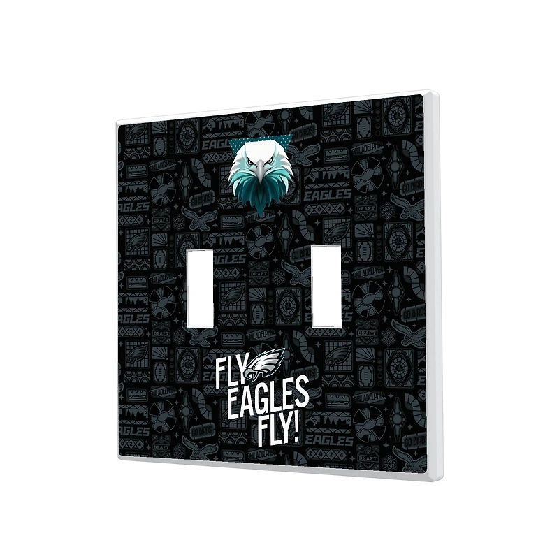 Philadelphia Eagles 2024 Illustrated Limited Edition Double Toggle Light Switch Plate