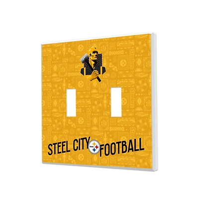 Pittsburgh Steelers 2024 Illustrated Limited Edition Double Toggle Light Switch Plate