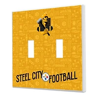 Pittsburgh Steelers 2024 Illustrated Limited Edition Double Toggle Light Switch Plate