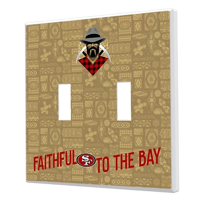 San Francisco 49ers 2024 Illustrated Limited Edition Double Toggle Light Switch Plate