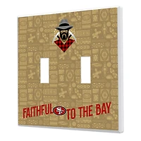 San Francisco 49ers 2024 Illustrated Limited Edition Double Toggle Light Switch Plate