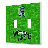 Seattle Seahawks 2024 Illustrated Limited Edition Double Toggle Light Switch Plate
