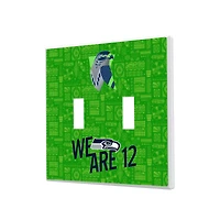 Seattle Seahawks 2024 Illustrated Limited Edition Double Toggle Light Switch Plate