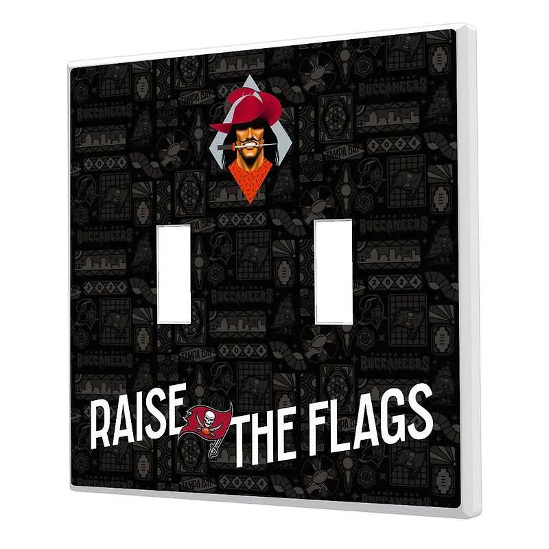 Tampa Bay Buccaneers 2024 Illustrated Limited Edition Double Toggle Light Switch Plate