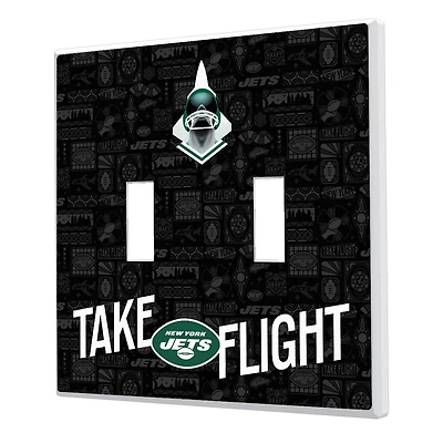 New York Jets 2024 Illustrated Limited Edition Double Toggle Light Switch Plate
