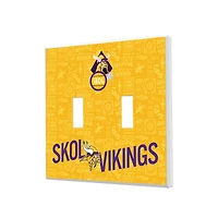 Minnesota Vikings 2024 Illustrated Limited Edition Double Toggle Light Switch Plate