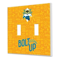 Los Angeles Chargers 2024 Illustrated Limited Edition Double Toggle Light Switch Plate