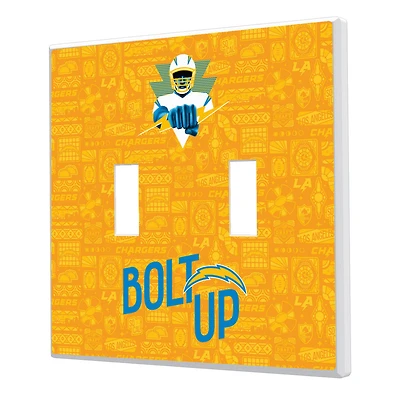 Los Angeles Chargers 2024 Illustrated Limited Edition Double Toggle Light Switch Plate