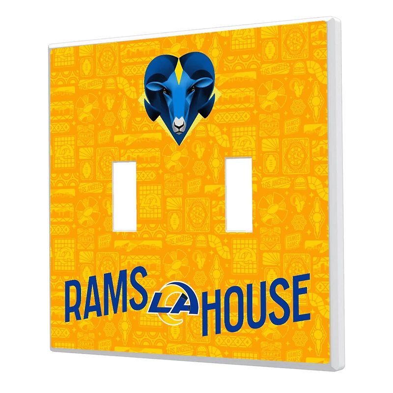 Los Angeles Rams 2024 Illustrated Limited Edition Double Toggle Light Switch Plate