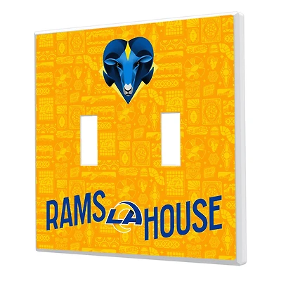 Los Angeles Rams 2024 Illustrated Limited Edition Double Toggle Light Switch Plate
