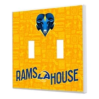 Los Angeles Rams 2024 Illustrated Limited Edition Double Toggle Light Switch Plate
