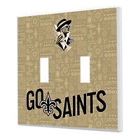 New Orleans Saints 2024 Illustrated Limited Edition Double Toggle Light Switch Plate