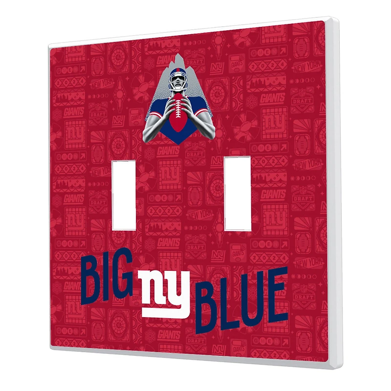New York Giants 2024 Illustrated Limited Edition Double Toggle Light Switch Plate