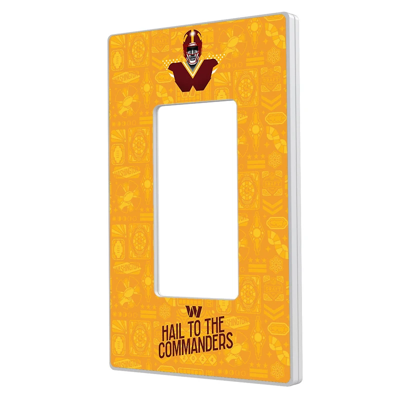 Washington Commanders 2024 Illustrated Limited Edition Single Rocker Light Switch Plate