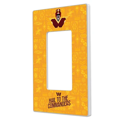 Washington Commanders 2024 Illustrated Limited Edition Single Rocker Light Switch Plate