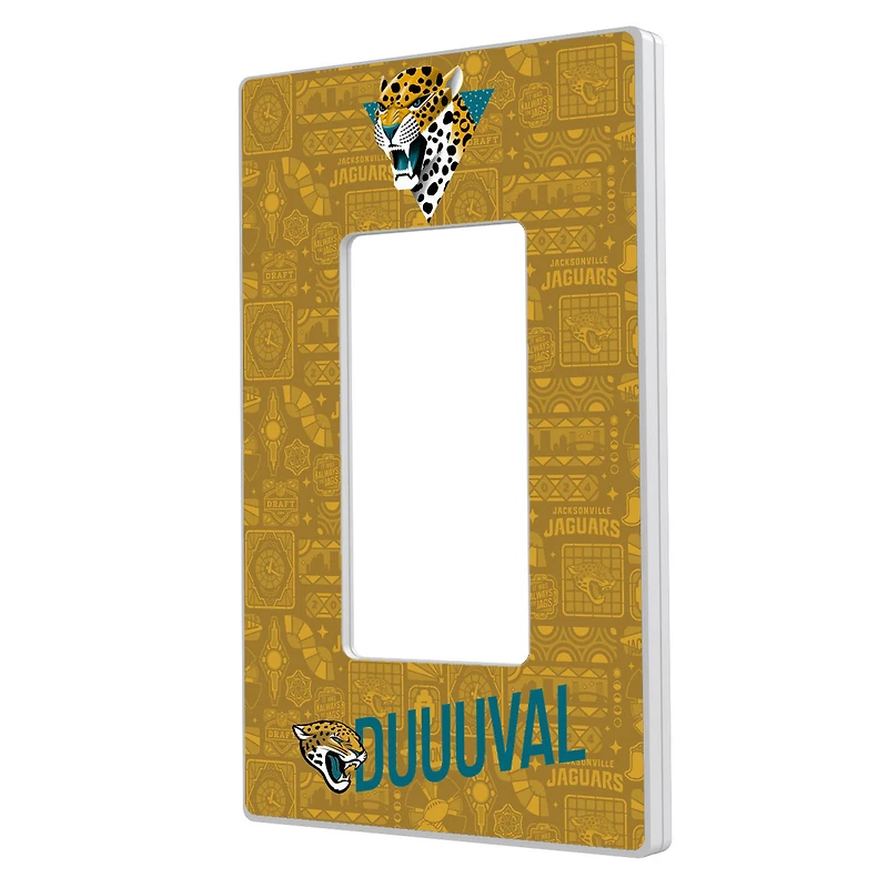 Jacksonville Jaguars 2024 Illustrated Limited Edition Single Rocker Light Switch Plate
