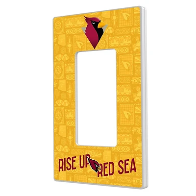 Arizona Cardinals 2024 Illustrated Limited Edition Single Rocker Light Switch Plate