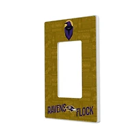 Baltimore Ravens 2024 Illustrated Limited Edition Single Rocker Light Switch Plate
