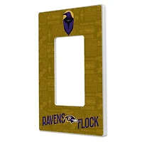 Baltimore Ravens 2024 Illustrated Limited Edition Single Rocker Light Switch Plate