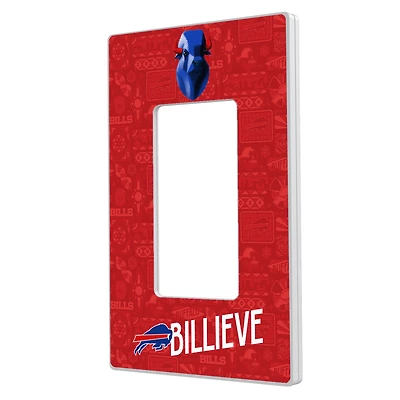 Buffalo Bills 2024 Illustrated Limited Edition Single Rocker Light Switch Plate