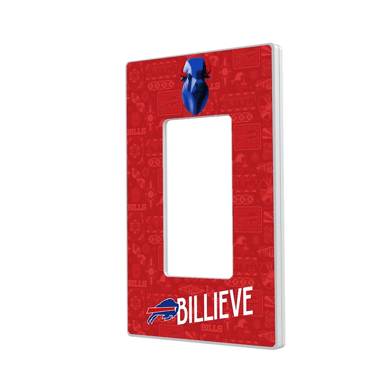 Buffalo Bills 2024 Illustrated Limited Edition Single Rocker Light Switch Plate
