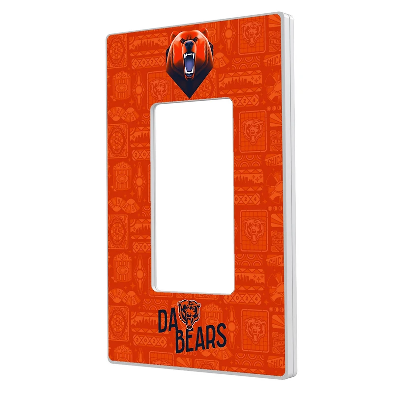 Chicago Bears 2024 Illustrated Limited Edition Single Rocker Light Switch Plate