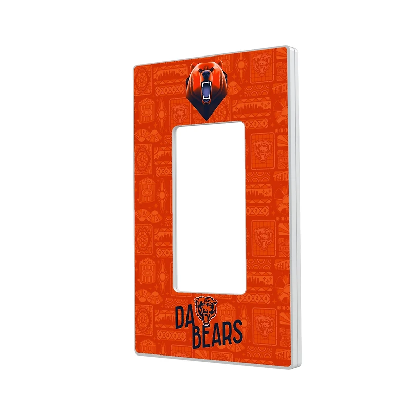 Chicago Bears 2024 Illustrated Limited Edition Single Rocker Light Switch Plate