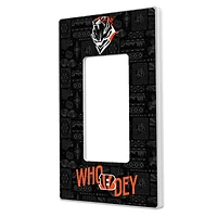 Cincinnati Bengals 2024 Illustrated Limited Edition Single Rocker Light Switch Plate