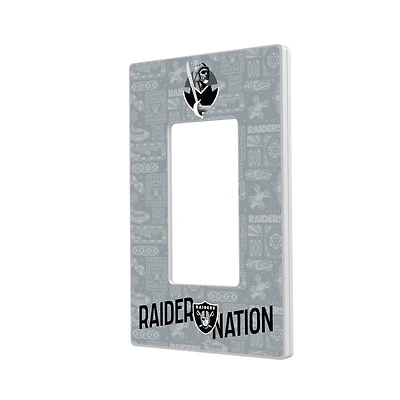 Las Vegas Raiders 2024 Illustrated Limited Edition Single Rocker Light Switch Plate