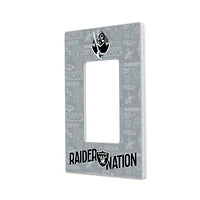 Las Vegas Raiders 2024 Illustrated Limited Edition Single Rocker Light Switch Plate